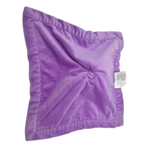 Carters Purple Bear Floral Security Blanket Baby Lovey 13x13 Inches Blankie - Picture 12 of 15